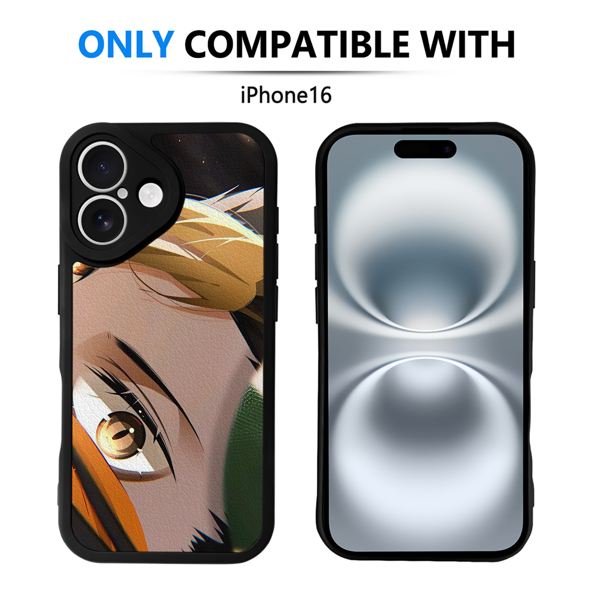 （画像用） ハイキュー!! Haikyu!! 【iPhone 16シリーズ対応】シリコンスマホケース（レザー調） 材質：シリコン